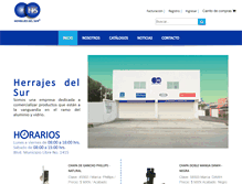 Tablet Screenshot of herrajesdelsur.com